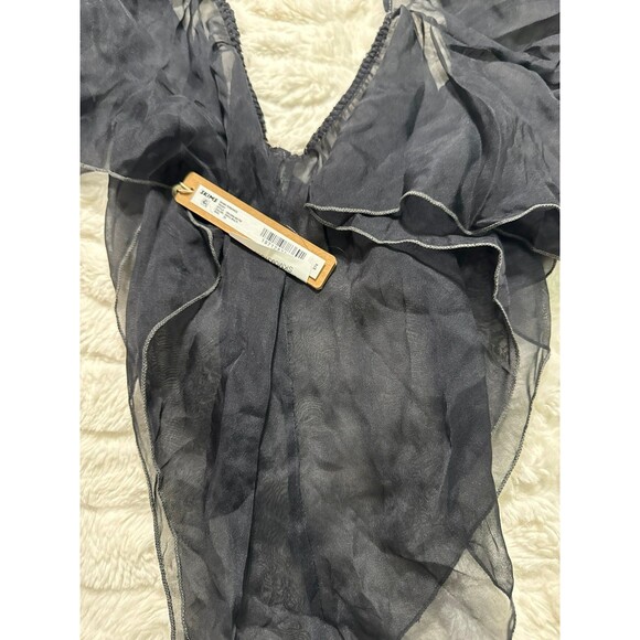 Skims Romance Lace Tie-Front Sheer Silk Teddy size XL - Picture 5 of 7